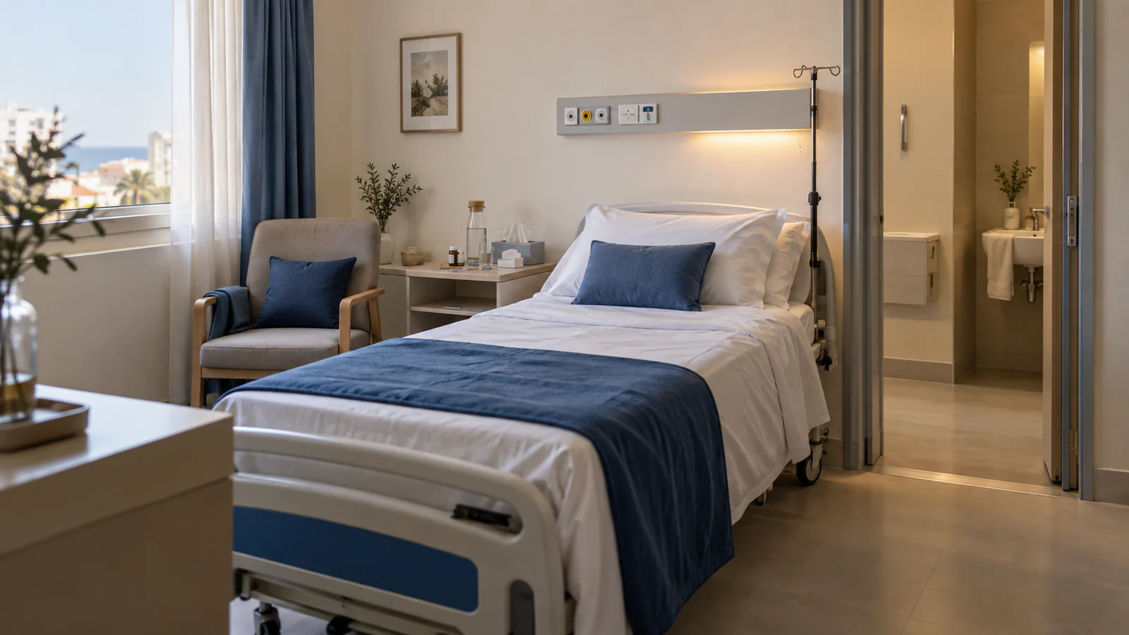 Illustration de préparation et de consultation : Hébergement et récupération après une chirurgie en Tunisie