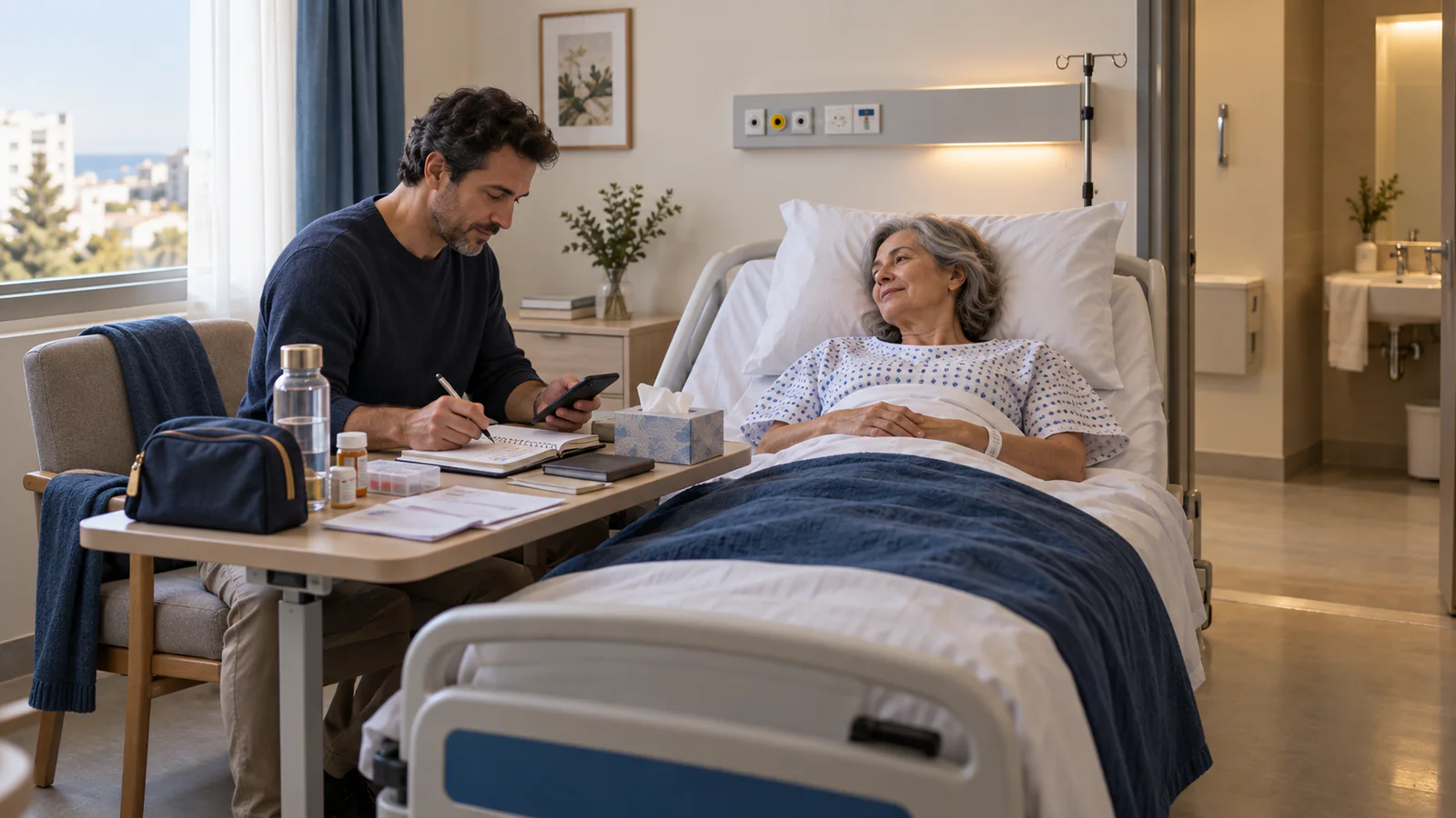 Illustration de préparation et de consultation : Faut-il un accompagnant pour une chirurgie en Tunisie ?