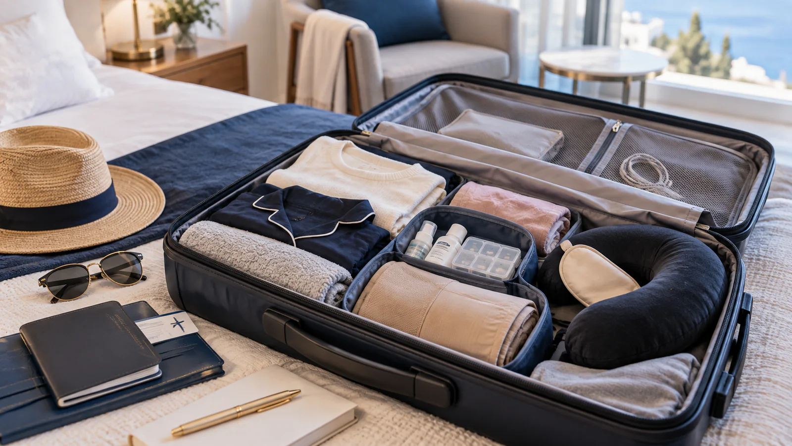 Illustration de préparation et de consultation : Checklist valise pour une chirurgie esthétique en Tunisie